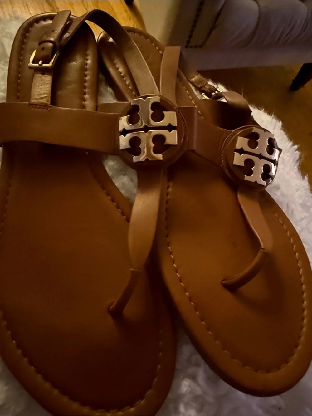 Tory Burch leather thong